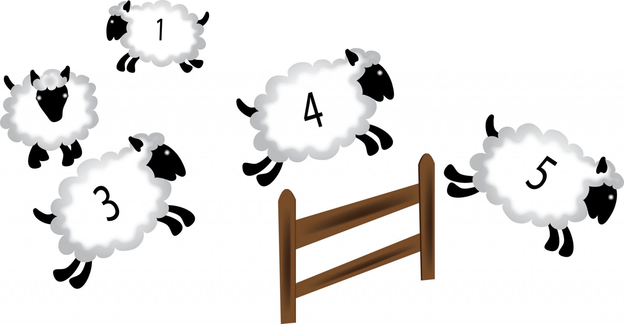 counting clipart black and white